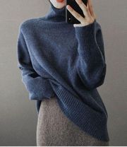 Oversized Mockneck Knit Sweater
