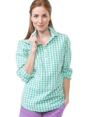 Southern Proper Brooks Popover Gingham top