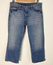 Polo Ralph Lauren Jeans Company Straight Cropped Medium Light Wash 6 Stretch