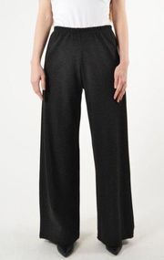 Bryn Walker Black Wide Leg Palazzo Pants Modal Elastic Waist Size 1X