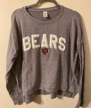 Womens NFL Chicago Bears Sleepwear Super Soft Gray Pajama Top Womens 2XL