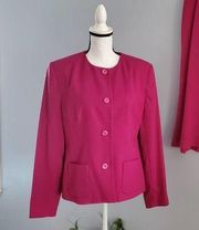 Sag Harbor Pink Lined Circle Skirt Suit 16