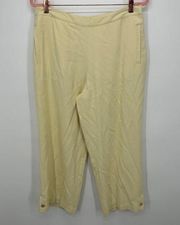 Women's Tommy Bahama Yellow 100% Silk Size 12