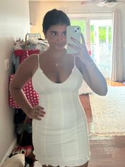 MABLE white mini dress!🤍