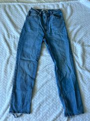 Abercrombie & Fitch High Rise Ankle Straight Jean