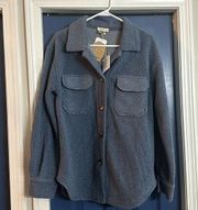 NWT Boutique Blue‎ Sherpa Shacket Size S