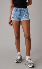 American Eagle AE Next Level High-Waisted Denim Short Short