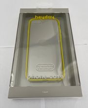 iPhone 8,7,6 & SE Case - Clear/Neon Yellow