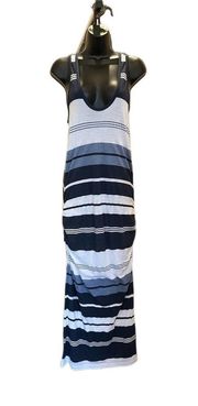 JAMES PERSE Striped Blue Tank Maxi Dress - size 3