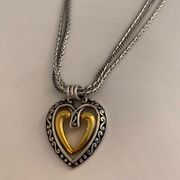 Brighton Ellington Double Heart Necklace