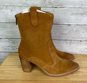 Splendid Raquel Suede Boots Tan Size 6.5