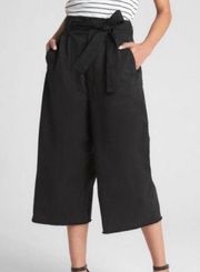 GAP Wearlight Crop Tie-Waist Wide-Leg High Rise