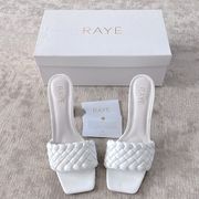 RAYE | Woven Heel White | Size 10