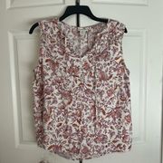 Haute Hippie Sleeveless Floral Bohemian Top