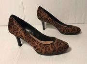 Etienne Aigner E-Drew heeled pumps faux calf hair size 8 M