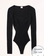 Squareneck Sweater Bodysuit