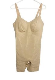 Honeylove nude compression one piece size 1X NWT