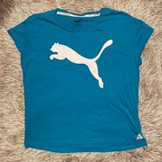 PUMA Blue Short Sleeve Tee Shirt sz Small