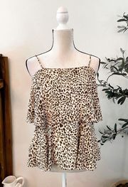 Leopard Tier Tank Size Medium NWT