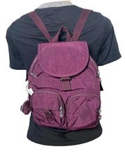 Kipling Black Mini Backpack Two Pocket with Sven Gorilla