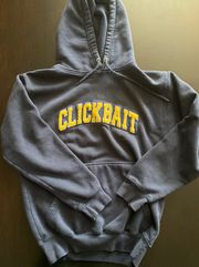 Navy Blue Clickbait Hoodie