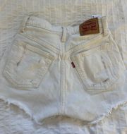 size 25 Levi's white jean shorts!