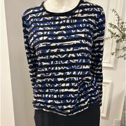 Proenza Schouler Black Blue Stripe Shirt