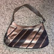 Small Brown & Gold Laura Ashley Shoulder Bag