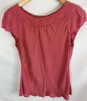 Anne Klein Silk Patterned Blouse size Large