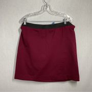 Simply Vera Red Elastic Skirt in Size XL