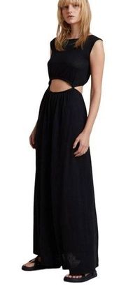 Bec & Bridge Knit Cutout Jimi Maxi Dress Black Size 2 with FLAW
