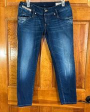 Diesel Women’s Italy made Matic Slim Tapered Jeans Size 28”-GUC