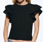 Ruffle Sleeve Top