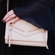 Botkier Blush and Gold Leather Crossbody Bag