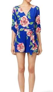 Yumi Kim Blue, Pink, & Green Floral Romper (XS)