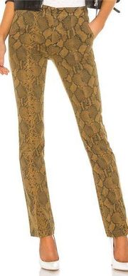 Pam & Gela Seamed Snake Baby Boot Cut Pants Chai