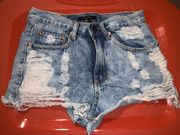 Forever 21 Ripped Jean Shorts