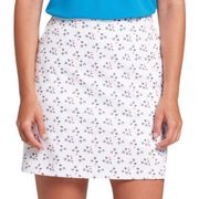 Lady Hagen Women's 17" Wrap Golf Skort Skirt Sparklers White Pockets Size 16 New