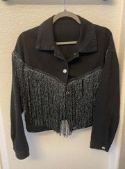 Black Fringe Jacket