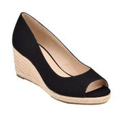 Bandolino Nuri Espadrille Wedge Sandal in Black Size 9.5M MSRP $69