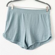 Find Your Happy Place Super Soft Ribbed Lounge Shorts