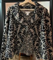 NWOT Christian Siriano Open Front w/ One Botton Closure Sweater