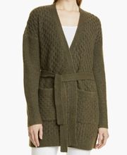 L'Agence. Wool Blend Juna Cardigan Sweater.