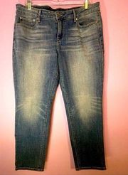 Lucky Brand Lolita Capri Medium Wash Crop Jean Denim Pants Size 32