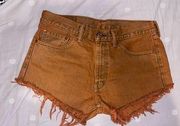 Levi’s Vintage Orange Tab 550 Denim Shorts