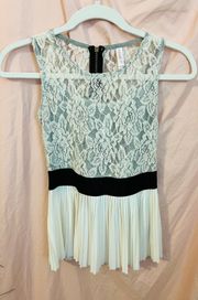 Gorgeous Off White Sleeveless Top