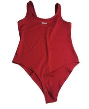 Levi's Red Logo Tank Top Bodysuit Size M