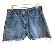 Levi’s Levi 505 Jean Shorts Women's 33 Blue High Rise