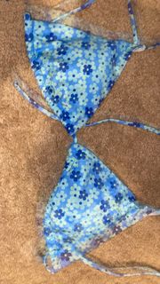 Flower Print Tie Swim Top