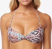 NWT O'NEILL Greer Tribal-Print Twist Bikini Top Size M